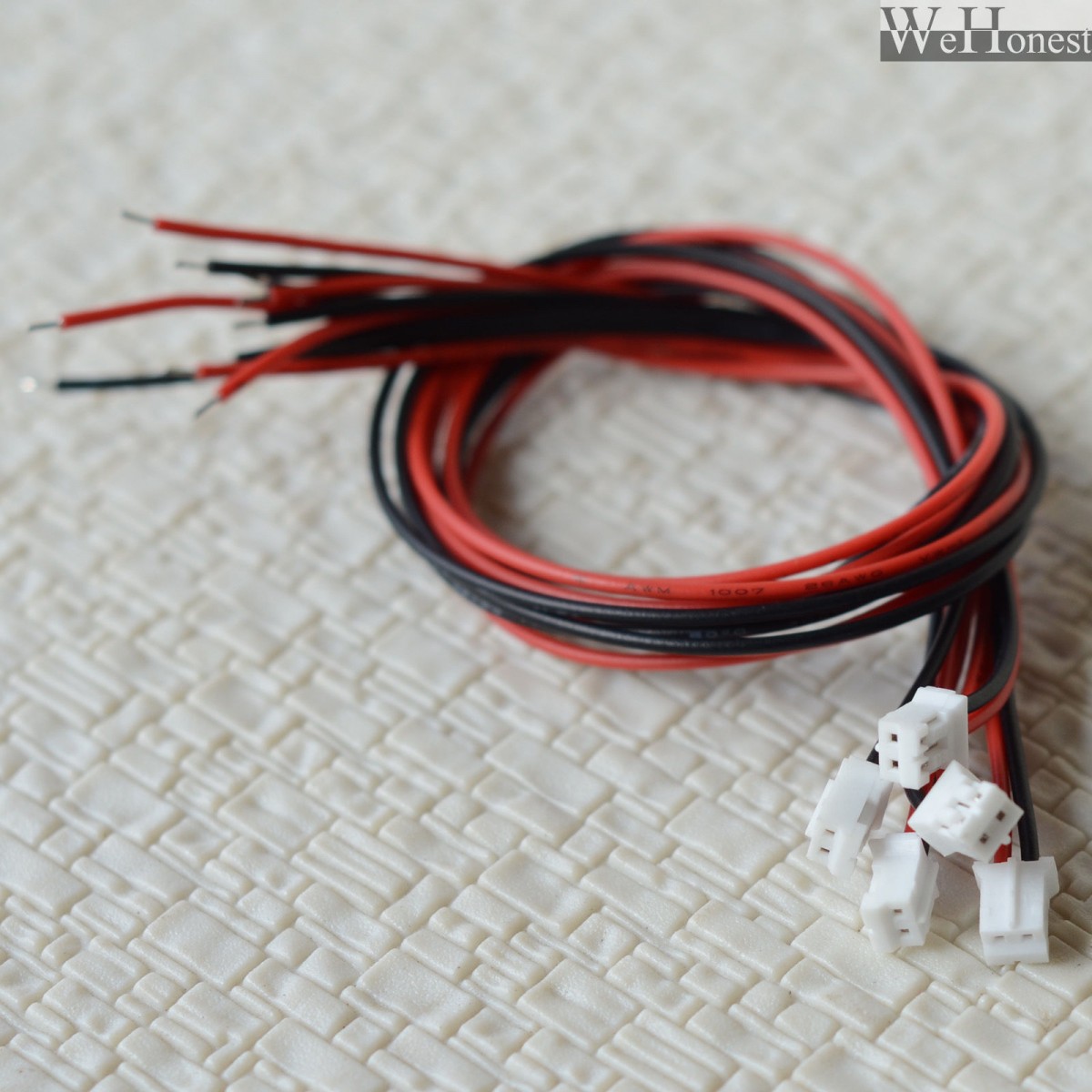 5 x mini plug kits 2 Pins JST 2.0mm Micro Connector male with 30cm wire cables